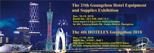 Latest company news about A 25a exposição do equipamento e das fontes do hotel de Guangzhou & o 4o HOTELEX Guangzhou 2018