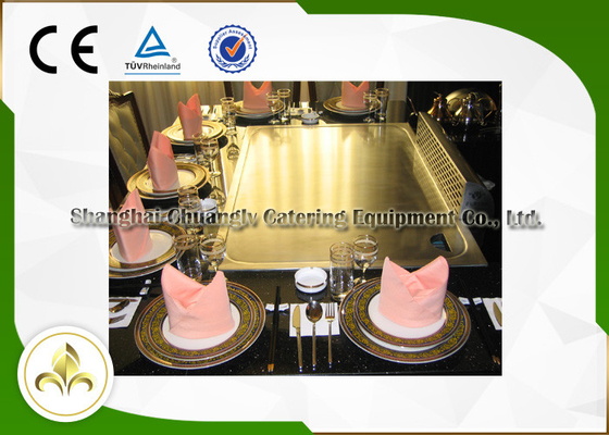 comprar Gota do sistema de ventilação na capacidade dos assentos da eficiência elevada 7 da tabela da grade de Teppanyaki online manufacture