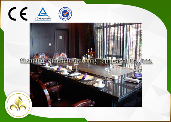 comprar Teppanyaki comercial/residencial grelha a tabela com sistema da exaustão & do purificador online manufacture