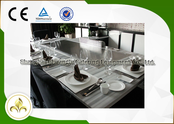 comprar Purificador de exaustão 8 lugares Mesa grelha Teppanyaki Mesa grelha restaurante japonês online manufacture