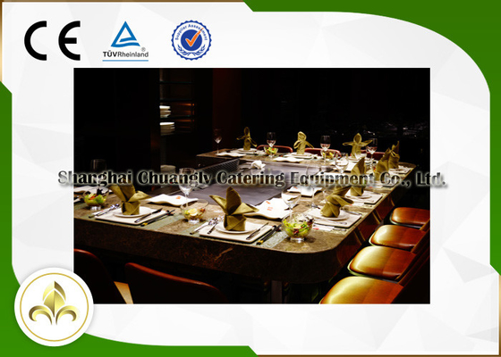 comprar Retângulo de 10 Seat elétrico/tabela da grade Teppanyaki da indução com ventilação/precipitador online manufacture