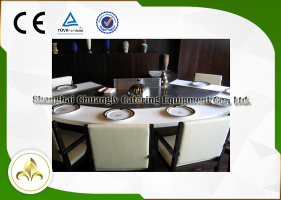 comprar O fã de 9 Seat dá forma à tabela da grade de Teppanyaki do gás com sistema da exaustão/purificação Fabricação em linha