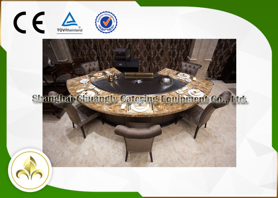 comprar Grade comercial elétrica/do gás Teppanyaki personalizada com precipitador das emanações online manufacture