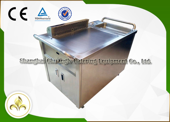 comprar Grade móvel de Teppanyaki da cozinha do ASSADO feito sob encomenda com o precipitador da exaustão/emanações online manufacture