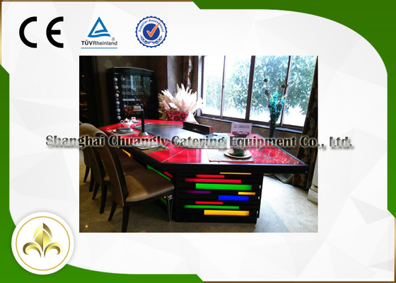 comprar Grade de Teppanyaki Hibachi da luz do arco-íris de 11 assentos, placa de aço inoxidável de Teppanyaki online manufacture