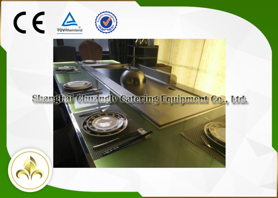 comprar Grade de vidro clara verde de Teppanyaki Hibachi, grade superior lisa do gás da armação de aço online manufacture