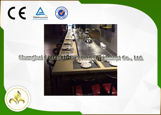comprar Grade de jantar japonesa segura da tabela exterior retangular de Hibachi de três fogões online manufacture