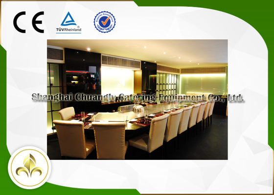 comprar A ponte dá forma à grade exterior do gás de Hibachi de 13 assentos, tabela exterior de Teppanyaki Fabricação em linha