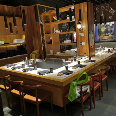comprar Rectangular eletromagnético Teppanyaki Grill Mesa 7 - 10 lugares online manufacture