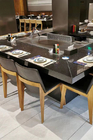 7 Seats Induction Heating Electric Teppanyaki Table Grill Stainless Steel and Alloy Steel