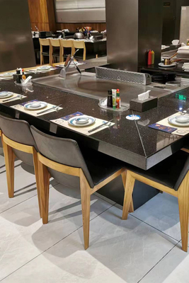 comprar Grade elétrica da tabela de Teppanyaki do aquecimento de indução de 7 assentos de aço inoxidável e aço de liga online manufacture