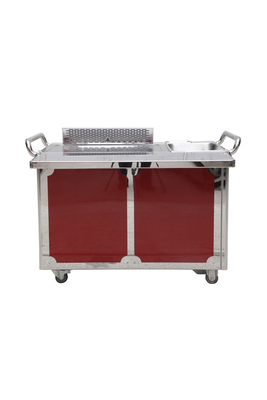 comprar GREENARK TO29 de aço inoxidável abaixo da tabela móvel da grade de Teppanyaki da exaustão - gás online manufacture