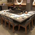 High Efficient Hibachi Teppanyaki Grill Table For Restaurant BBQ