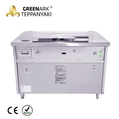 comprar 7 lugares Grill Elétrico Teppanyaki Material de aço inoxidável 380v 50hz Para churrasco online manufacture