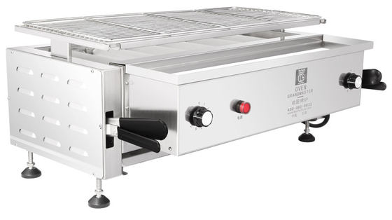 comprar Do no espeto ajustável do Hotdog do marisco do tampo da mesa da altura o assado comercial grelha o aquecimento elétrico Fabricação em linha