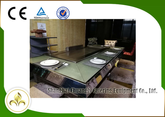 comprar Grade elétrica de Front Air Supply Teppanyaki Table do aquecimento de 9 assentos, grade interna de Teppanyaki online manufacture