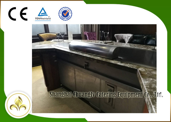 comprar Tabela japonesa da grade de Teppanyaki do aquecimento de gás natural, grade elétrica do tampo da mesa de Teppanyaki Fabricação em linha
