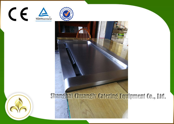 comprar Abaixo do retângulo afundado da entrada de ar de Front Air Supply da exaustão das emanações dos assentos elétricos da tabela 7 da grade de Teppanyaki Fabricação em linha