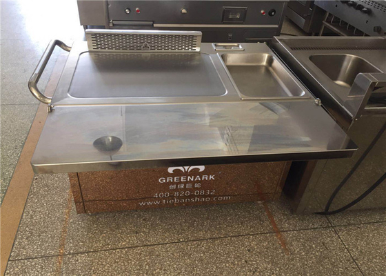 comprar Grade japonesa de aço inoxidável de Teppanyaki do retângulo com controle do termostato online manufacture