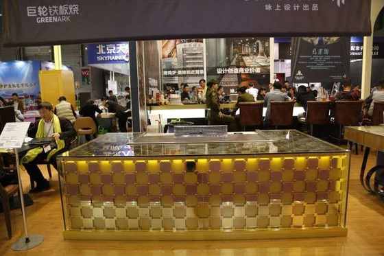 comprar estilo japonês do retângulo da tabela da grade de Teppanyaki do equipamento do hotel de 2400mm online manufacture