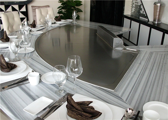 comprar Retângulo personalizado da tabela da grade de Teppanyaki, círculo, forma do Semi-círculo online manufacture