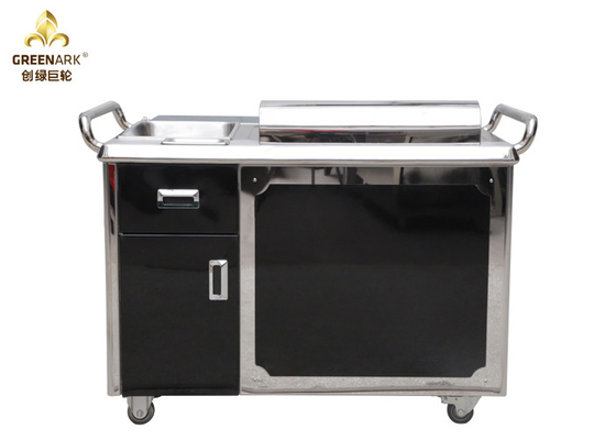 comprar Grade japonesa preta de 1200mm Teppanyaki que cozinha o equipamento/a placa elétrica Teppanyaki do restaurante Fabricação em linha