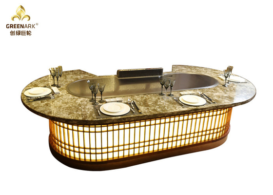 comprar Aquecimento eletromagnético 380V da tabela de aço inoxidável da grade de Teppanyaki online manufacture