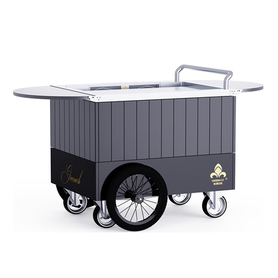 Qualidade  black Mobile Teppanyaki Grill  Durable for over 20 years Food grade board Hibachi Grill Table fábrica