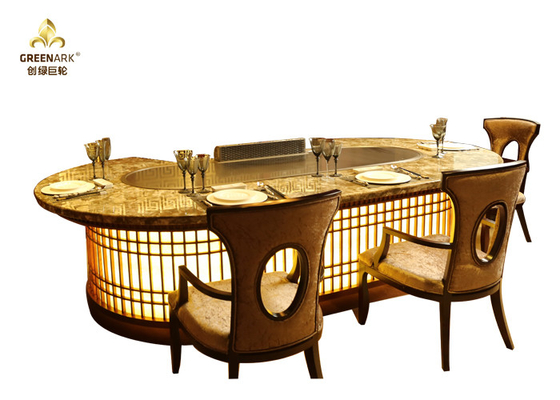 comprar Tabela comercial feito por encomenda da grade do teppanyaki com exaustão afundado online manufacture