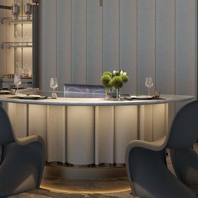 comprar Customized Teppanyaki Grill Table with 1300x1000x800/1700x1000x800 Size 7/8 Seats and 600*440mm Heating Area Fabricação em linha