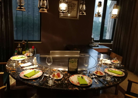 comprar Grade japonesa de Teppanyaki do aço de liga com o purificador eletrostático 8KW das emanações online manufacture