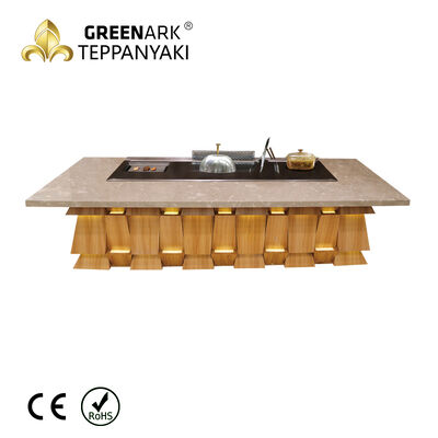 comprar 3 in 1 Multifunctional Commercial Teppanyaki Grill Table for Food Plaza and Outdoor Dining Fabricação em linha