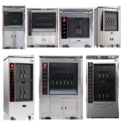 comprar Máquina comercial de grelha de peixe e forno de aço inoxidável de camada única com 6 espaços para restaurantes Fabricação em linha