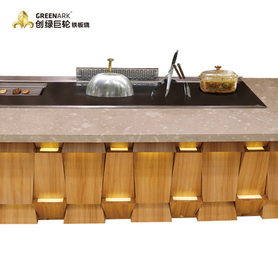 comprar Comprimento do aquecimento de indução 2400mm da tabela da grade de Teppanyaki do retângulo online manufacture