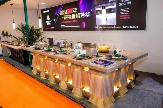 comprar Aquecimento de indução de aço inoxidável da grade da tabela de Teppanyaki do assado online manufacture