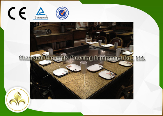 Tabela exterior interna da grade de Teppanyaki Hibachi de 9 assentos para o hotel/a plaza/restaurante/barra do alimento
