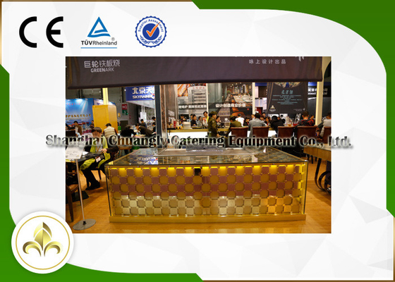Indoor Outdoor Teppanyaki Hibachi Grill Distinctive Designed For Hotel / Food Plaza