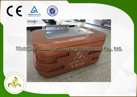 Aquecimento de indução eletromagnética portátil da tabela de Hibachi da grade móvel de Teppanyaki