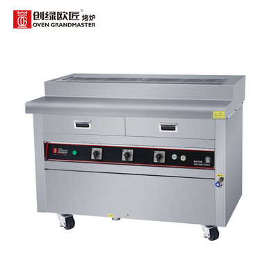 3 queimadores Grill elétrico comercial Grill Barbecue Grill Machine