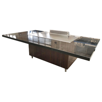 Anúncio publicitário de aquecimento elétrico da tabela da grade de Teppanyaki do retângulo 8KW que cozinha a máquina