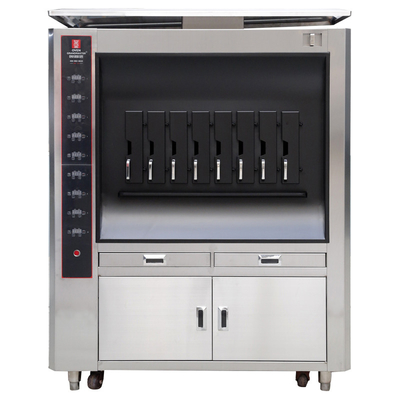 Máquina comercial da grade dos peixes do GRANDMASTER KD50 do FORNO - únicas camadas 8 grades elétricas