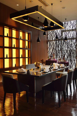 tabela de cozimento japonesa móvel de 1200mm Hibachi de aço inoxidável para o anúncio publicitário
