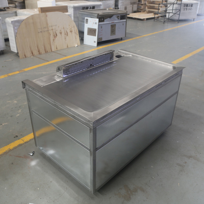 Stainless Steel 304 Teppanyaki Grill Table Gas Heating  Customized Dimension
