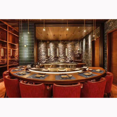 Grelha Teppanyaki de superfície plana com tamanho personalizado
