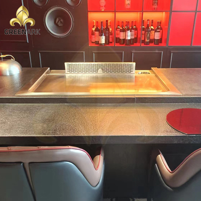 Grill de restaurante comercial personalizado para cozinhar em ambientes internos