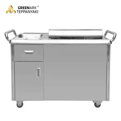 Grelha móvel de Teppanyaki para grelhar bifes