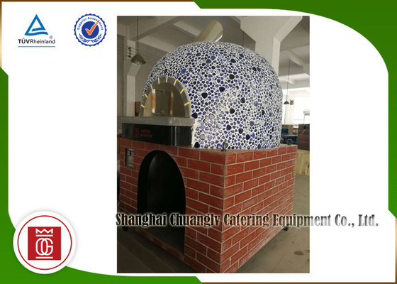 Placa de base de Oven Ceramic Tiles Lava Rock da pizza de Itália do gás de Napoli, forno comercial da pizza