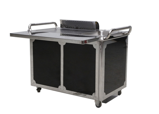 GREENARK Black Mobile Teppanyaki Grill Table - Aquecimento por elementos elétricos