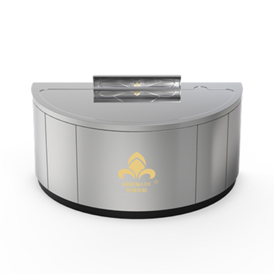 Mesa de Grelha Teppanyaki semicírculo pode ser personalizada em tamanho e método de escape de fumaça (de acordo com as necessidades) grelhahibachi