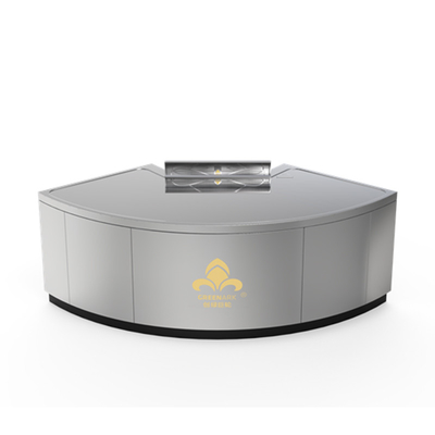 Mesa de Grelha Teppanyaki em forma de ventilador Dimensão personalizada e método de escape de fumaça Grill Hibachi